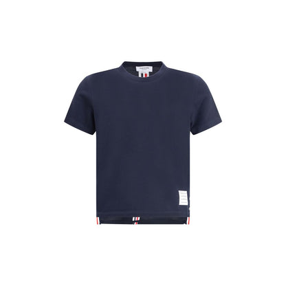 Thom Browne Blue Cotton T-Shirt