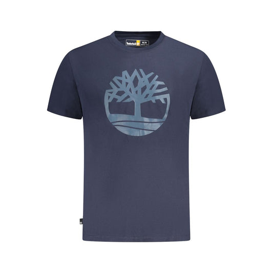 Timberland Blue Cotton Men T-Shirt