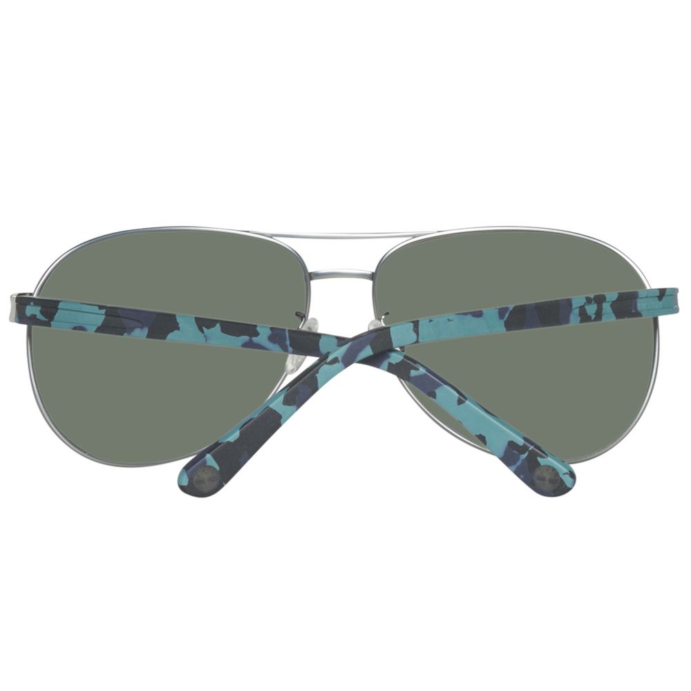 Timberland White Resin Sunglasses with camo temples, 3P protection, 15/140/62mm dimensions.