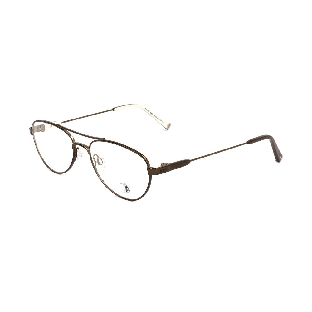 Tod's Bronze Metal Glasses (Frames) with dark bronze finish and metal material, size 52/17/140 mm, elegant and sophisticated design.