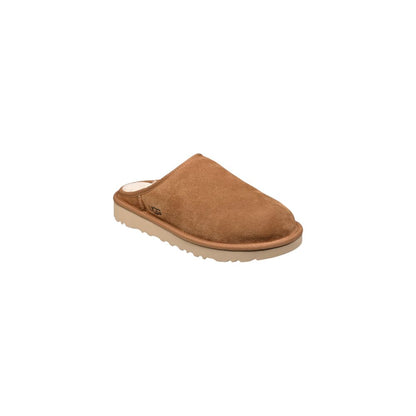 UGG Beige Suede Leather Clogs 1728,71956299936,Beige,Clogs - Flats - Shoes,EU40/US7,Flats - Shoes,Men,New with tags,Shoes,UGG