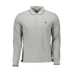 U.S. POLO ASSN. U.S. POLO ASSN. Gray Cotton Men Polo Shirt US-9374-XXL