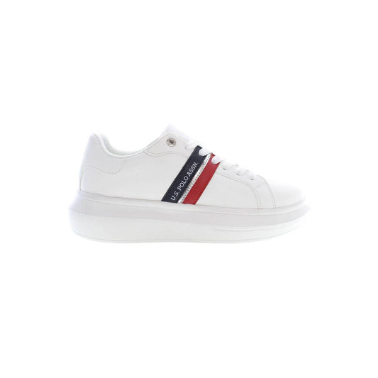 U.S. POLO ASSN. White Polyester Sneaker