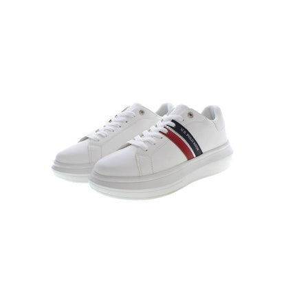 U.S. POLO ASSN. White Polyester Sneaker