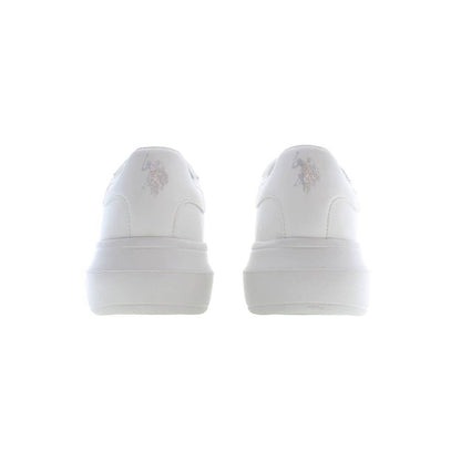 U.S. POLO ASSN. White Polyester Sneaker
