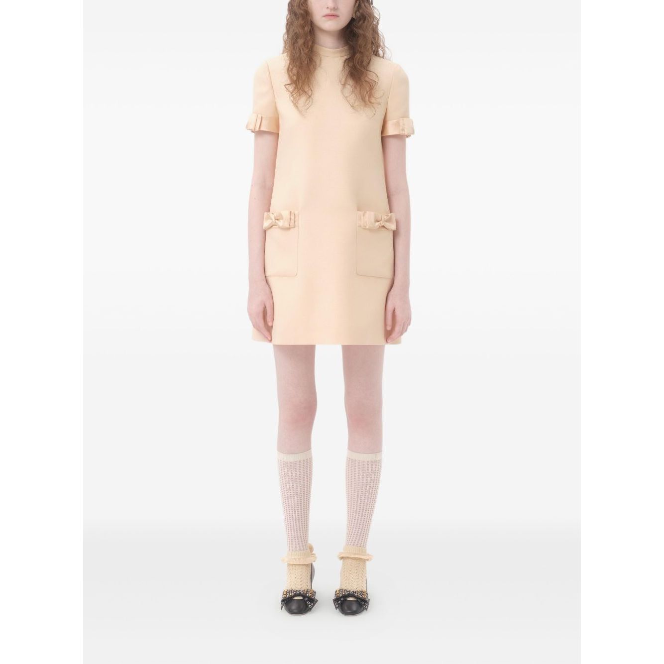 Valentino Short Crepe Couture Dress Dresses