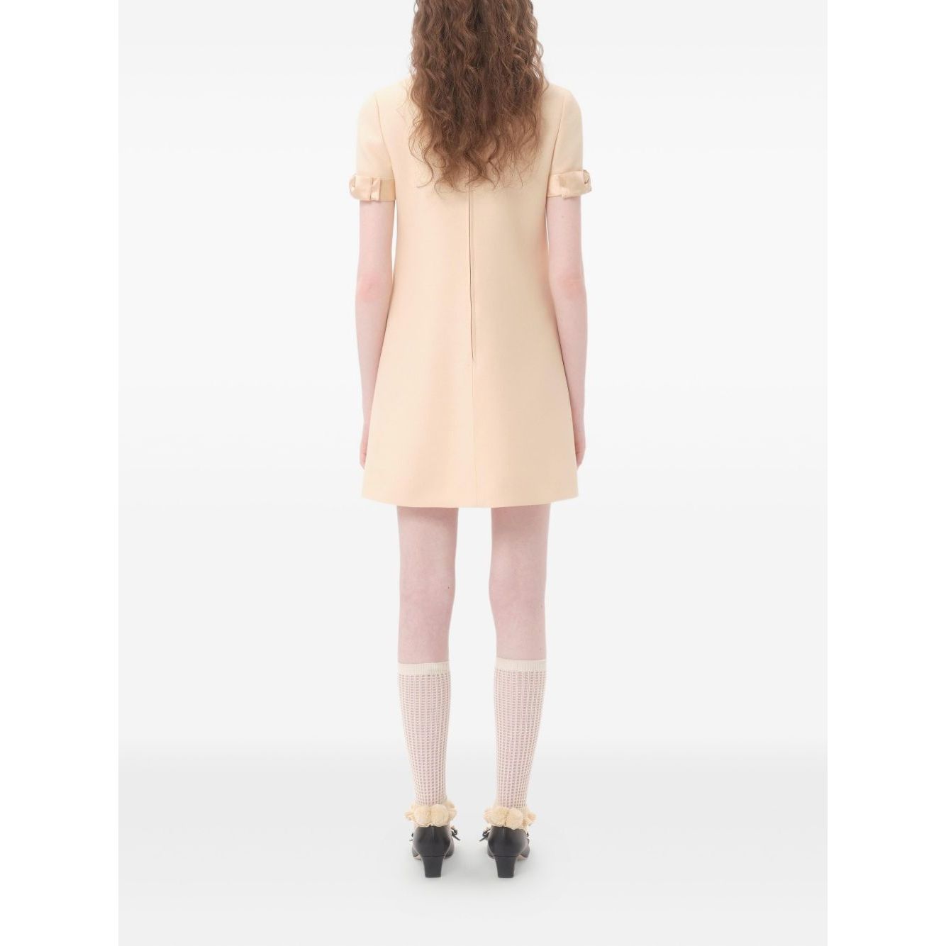 Valentino Short Crepe Couture Dress Dresses