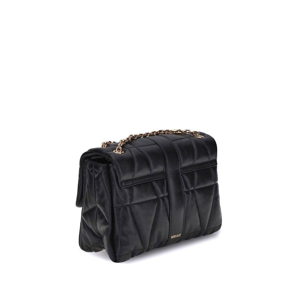 Front view with bag zipped and handles upright.