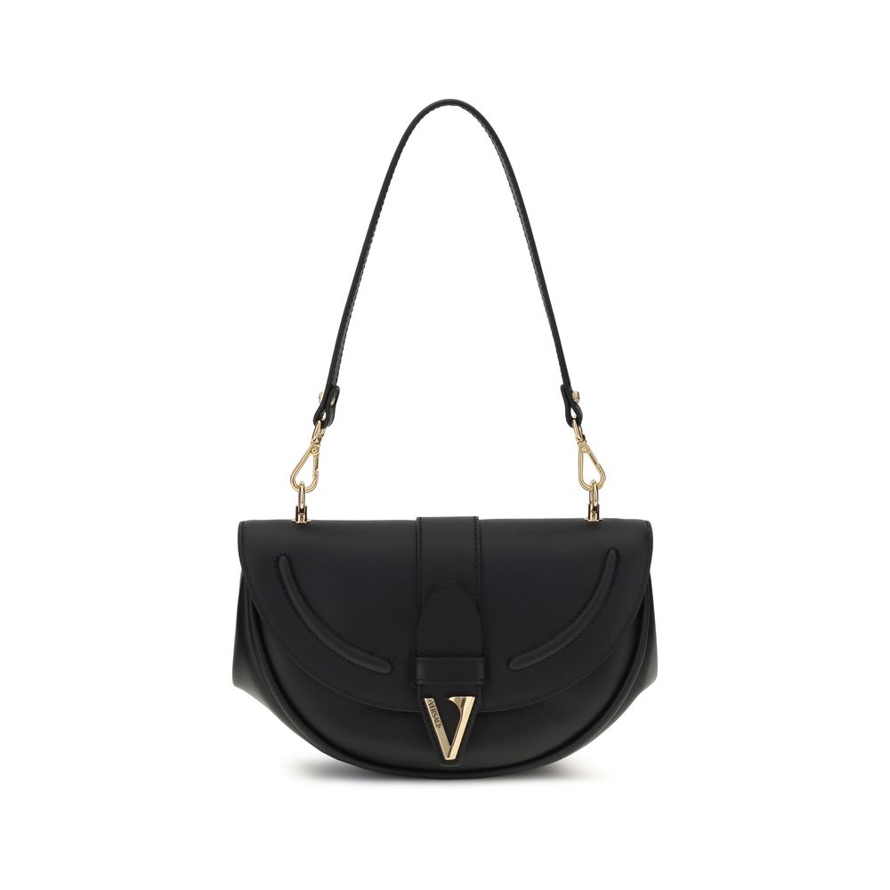 Front view with bag zipped and handles upright.