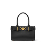 Versace Medusa '95 leather tote bag in black with gold accents