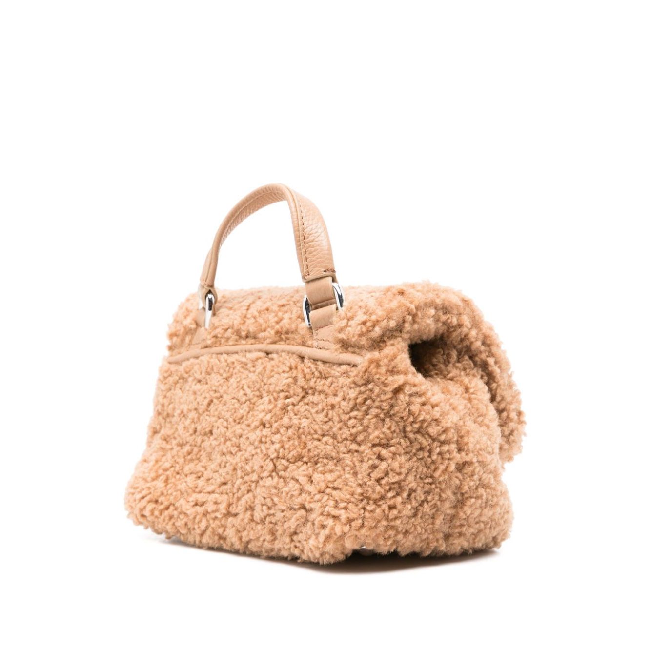 Front view with bag zipped and handles upright.