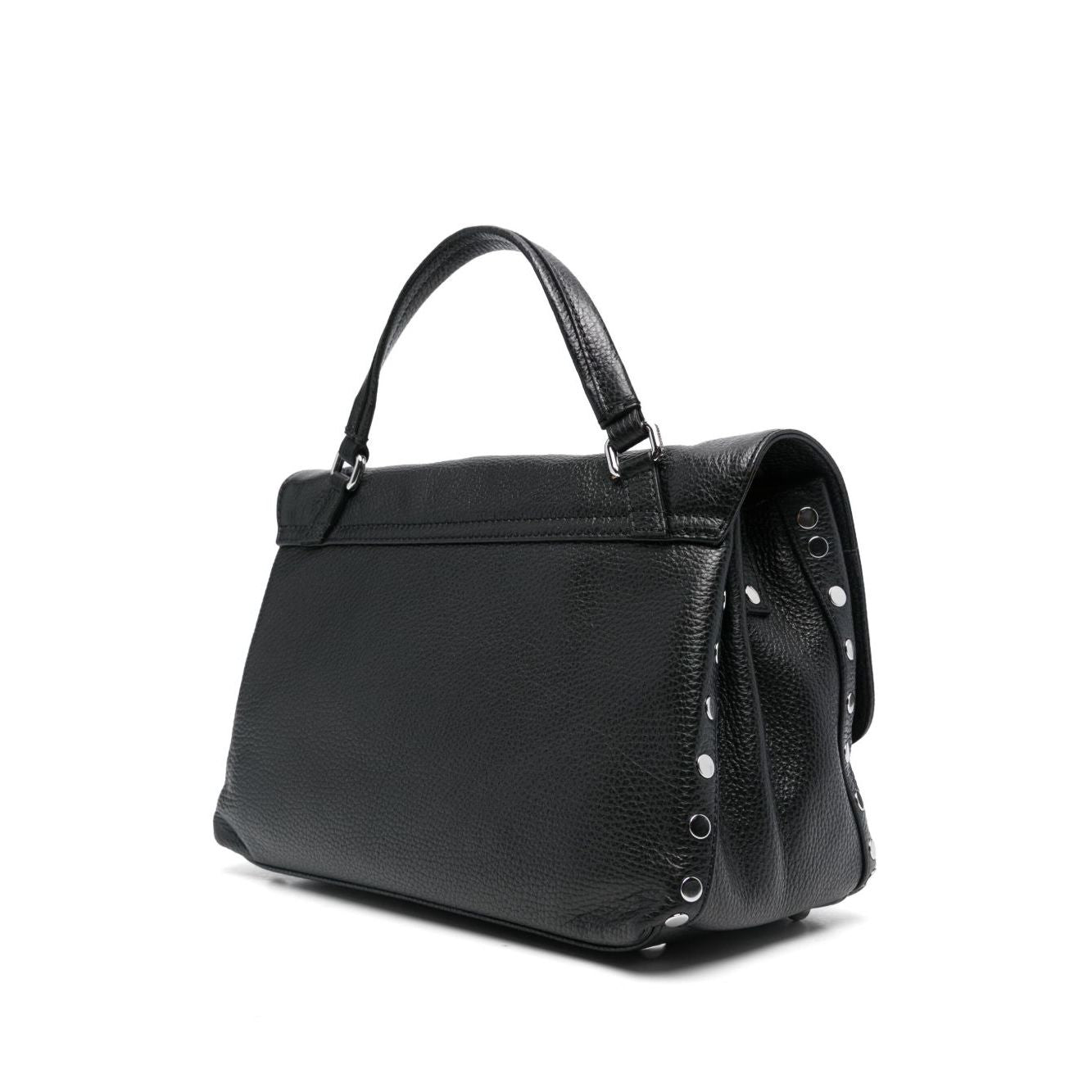 Front view with bag zipped and handles upright.