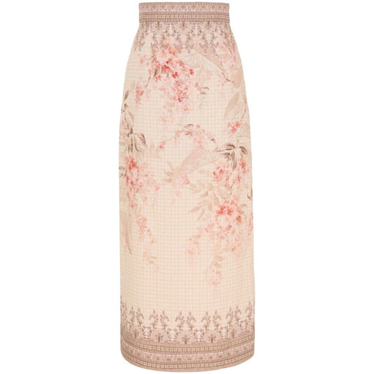 Zimmermann Illuminate Pencil Midi Skirt