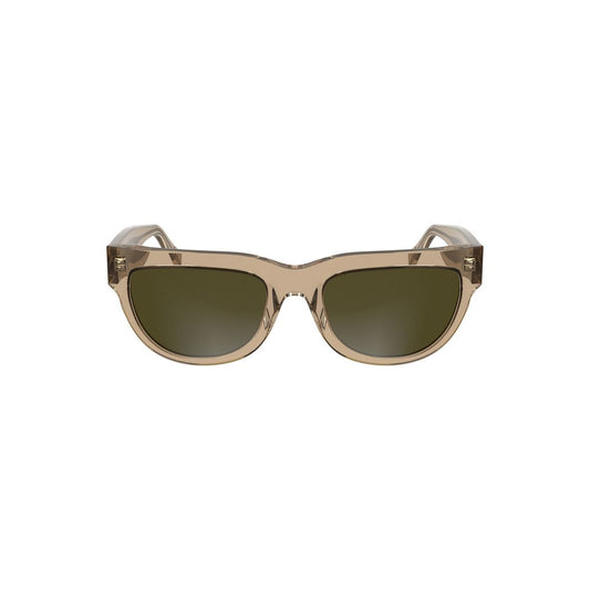 Calvin Klein Brown Acetate Women Sunglasses with square lenses, ideal for stylish elegance and UV protection.