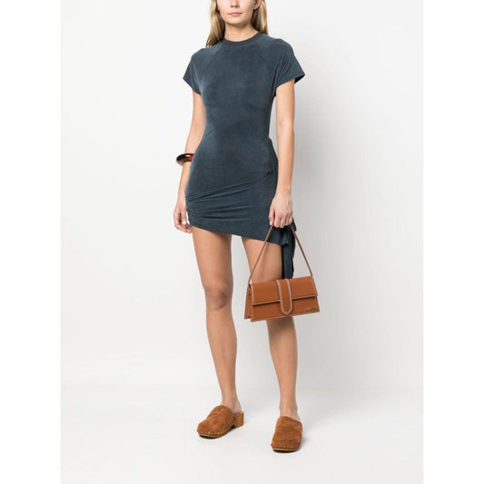 JACQUEMUS Le bambino long leather shoulder bag Brown